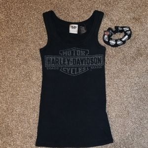 Harley's Davidson's tank with scrunchie